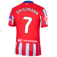 GRIEZMANN #7 ATM Home Fans Jersey 2024/25 （LaLiga Font 西甲字体 有号下广告  ）