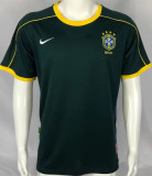 1998 Brazil GK Dark Green Retro Soccer Jersey