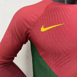 2022/23 Portugal Home Player Version Long Sleeve Jersey 长袖