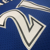 2003/04 Timberwolves GARNETT #21 Retro Blue NBA Jerseys热压