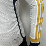 2023/24 RM Home White Player Version Long Sleeve Jersey