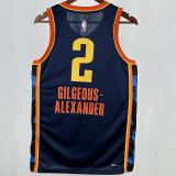 2025 KC Thunder GILGEOUS-ALEXANDER #2 Black City Edition NBA Jerseys
