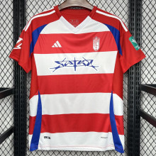 2024/25 Granada Home Red White Fans Soccer Jersey