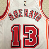 Miami Heat ADERAYO #13 White Retro NBA Jerseys