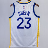 2023/24 Warriors GREEN #23 White NBA Jerseys