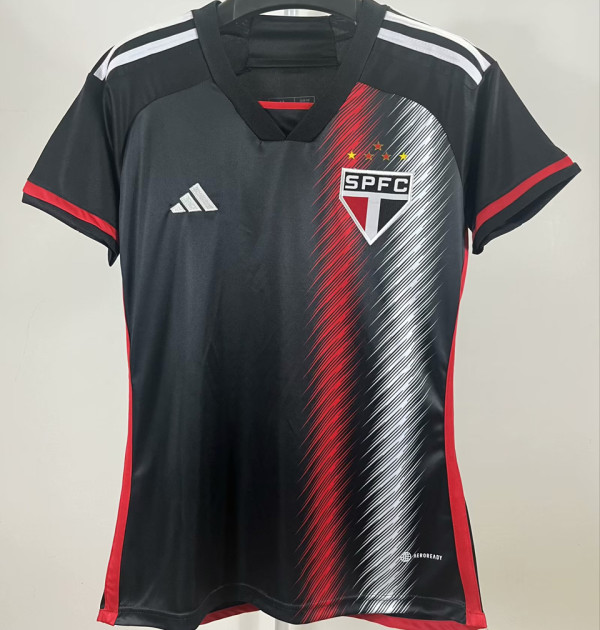 2023/24 Sao Paulo Third Black Women Soccer Jersey