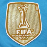 2017/18 RM Third Retro Player Version Long Sleeve Soccer Jersey 球员版带胸前章