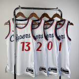 2024/25 Clippers HARDEN #1 White NBA Jerseys