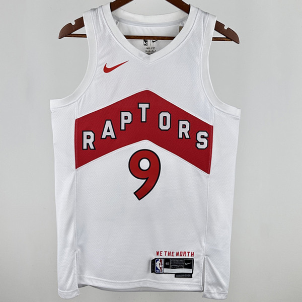 2023 Toronto Raptors BARRETT #9 White NBA Jerseys