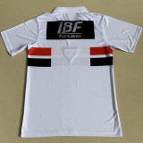 1991 SAO PAULO Home White Retro Soccer Jersey (NO Name Only Number)