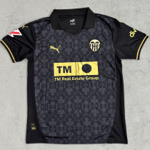 2024/25 Valencia Away Black Fans Soccer Jersey