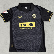 2024/25 Valencia Away Black Fans Soccer Jersey
