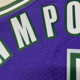 The Bucks ANTETOKOUNMPO #34 purple Retro NBA Jerseys