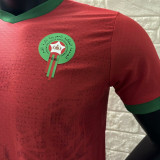 2025 Morocco Home Red Player Version Soccer Jersey