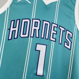2023/24 Hornets BALL #1 Green NBA Jerseys