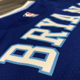 LA Lakers Bryant # 24 Blue NBA Jerseys Hot Pressed