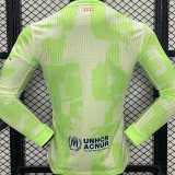 2024/25 BA Third Green Player Version Long Sleeve Jersey 胸前大广告