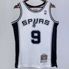 2002/03 Spurs PARKER #9 White Retro NBA Jerseys 热压