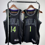 2023/24 Pelicans INGRAM #14 Black City Edition NBA Jerseys