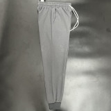 2025 Bird Home Grey Cotton sports ankle pants style