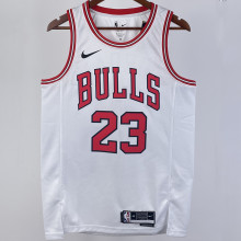 2023/24 Bulls JORDAN #23 White NBA Jerseys 热压