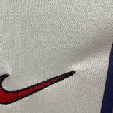 1998/99 PSG Away White Retro Soccer Jersey