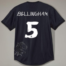 BELLINGHAM #5 RM x Y3 Black Fans Soccer Jersey 2024/25 黑色