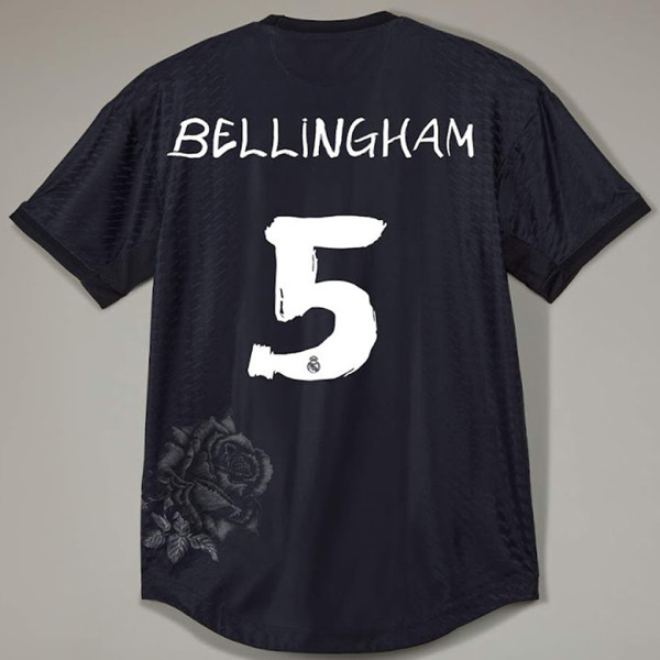 BELLINGHAM #5 RM x Y3 Black Fans Soccer Jersey 2024/25 黑色