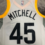 2023 Jazz MITCHELL #45 White NBA Jerseys
