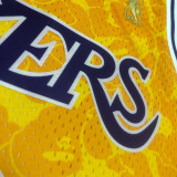 1996/97 Lakers BAPE×M&N #93 Yellow NBA Jerseys