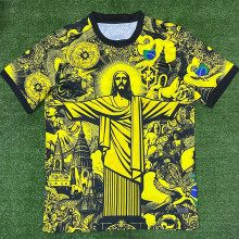 2024/25 Brazil Special Edition Yellow Fans Jersey
