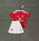 2024/25 M Utd Home Red Kids Soccer Jersey