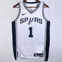 2023/24 Spurs WEMBANYAMA #1 White NBA Jerseys