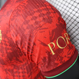 2025 Portugal Special Edition Red Player Version Soccer Jersey