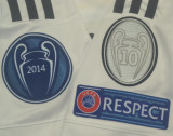 2014/15 RM Home White Retro Player Version Soccer Jersey 球员版