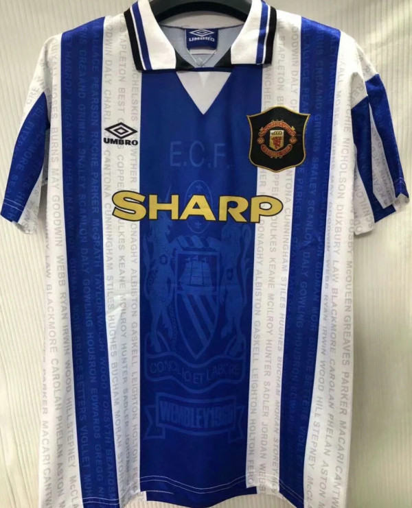1994/96 M Utd Away Retro Soccer Jersey