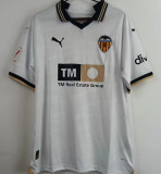 2023/24 Valencia Home White Fans Soccer Jersey