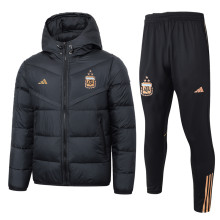 2024 Argentina Black Cotton Jacket （A Set）