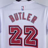 2023/24 Miami Heat BUTLER #22 White Training Short sleeve NBA