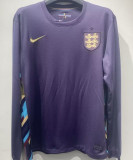 2024/25 England Away Long Sleeve Soccer Jersey