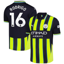 RODRIGO #16 Man City 1:1 Quality Away Fans Soccer Jersey 2024/25 (League Font）