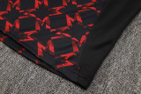 2025 M Utd Black Red Kids Sweater Tracksuit