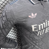 2024/25 RM Third Black Player Version Long Sleeve Soccer Jersey