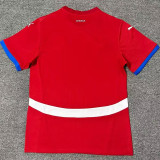 2024/25 Serbia Home Red Fans Soccer Jersey