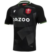 2021/22 Wales Away Black Rugby Shirt 威尔士