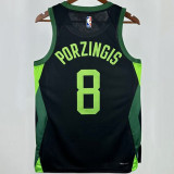 2025 Celtics PORAIGIS #8 Black City Edition NBA Jerseys