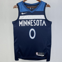 2023/24 Timberwolves RUSSELL #0 Sapphire Blue NBA Jerseys