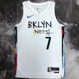 Nets DURANT # 7 White City Edition NBA Jerseys