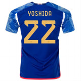 YOSHIDA #22 Japan 1:1 Home Blue Fans Jersey 2022/23