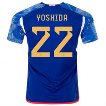 YOSHIDA #22 Japan 1:1 Home Blue Fans Jersey 2022/23